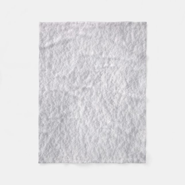 Komplizierte Schneestextur Fleecedecke (Vorderseite)