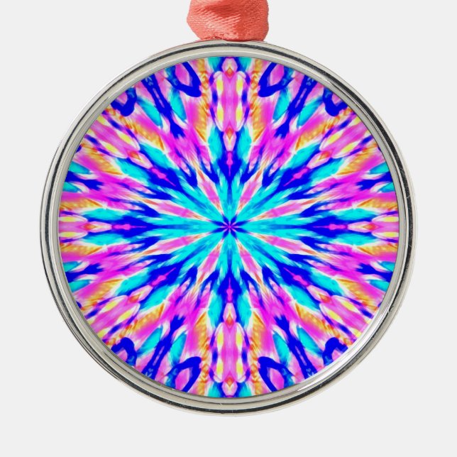 kompliziertes Fraktal Mandala Ornament Aus Metall (Vorne)