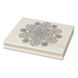 Kompliziertes Snowflake Design Riesenkautschuk Bri Gummistempel