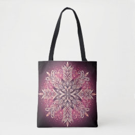 Kompliziertes Snowflake-Design Tasche