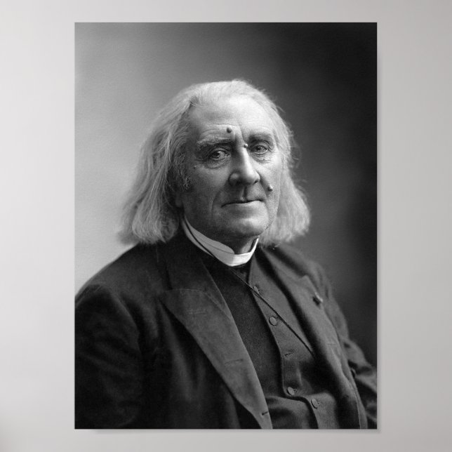 Komponist Franz Liszt Portrait - 1886 Poster (Vorne)