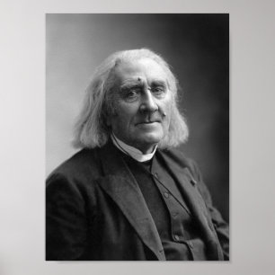 Komponist-Franz Liszt-Porträt - 1886 Poster