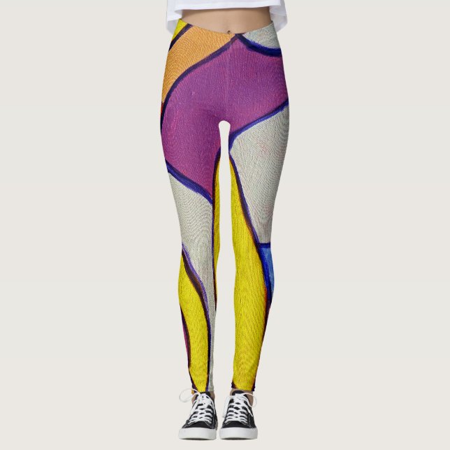 Komposition #14 von Michael Moffa Leggings (Vorderseite)
