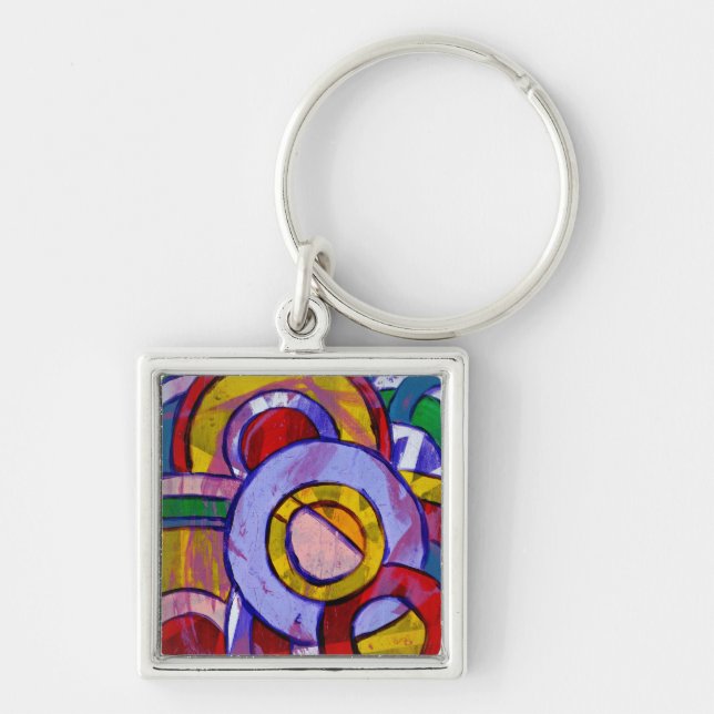 Komposition #19 von Michael Moffa Schlüsselanhänger (Vorne)