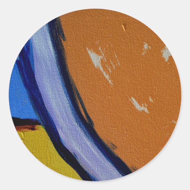 Komposition #1A von Michael Moffa Runder Aufkleber (Vorderseite)