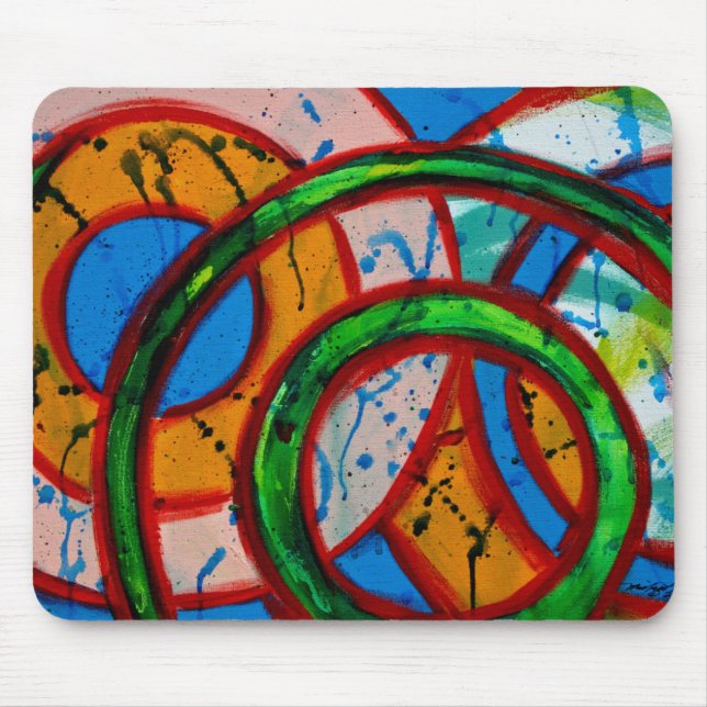 Komposition #20 von Michael Moffa Mousepad (Vorne)