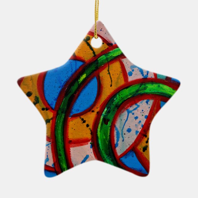 Komposition #20A von Michael Moffa Keramik Ornament (Vorne)