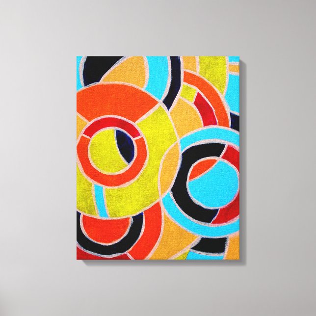 Komposition #22 von Michael Moffa Leinwanddruck (Vorderseite)