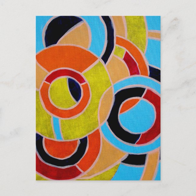 Komposition #22 von Michael Moffa Postkarte (Vorderseite)