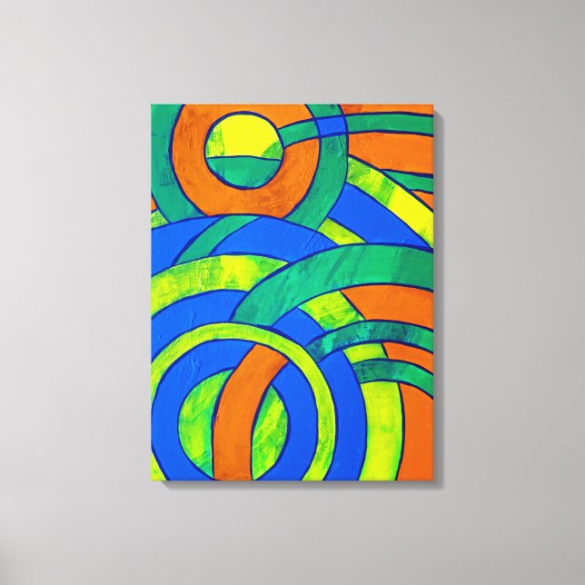 Komposition #30 von Michael Moffa Leinwanddruck (Vorderseite)