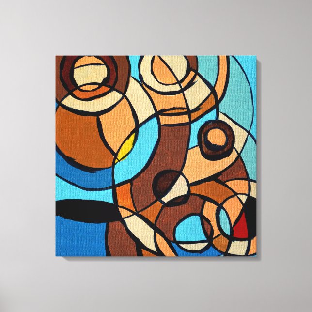 Komposition #32 von Michael Moffa Leinwanddruck (Vorderseite)