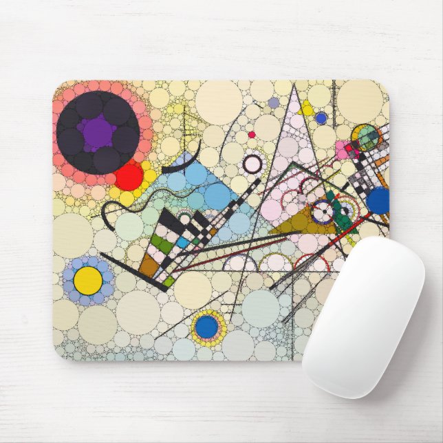 Komposition 8, Punkte von After Wassily Kandinsky Mousepad (Mit Mouse)