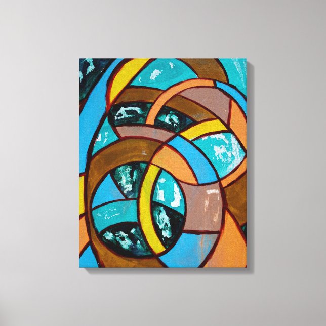 Komposition #8 von Michael Moffa Leinwanddruck (Vorderseite)