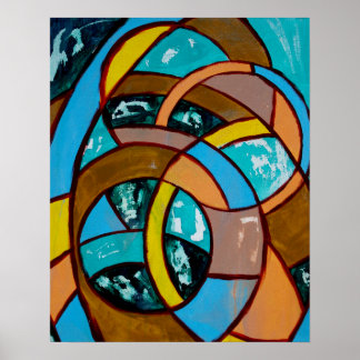 Komposition #8 von Michael Moffa Poster