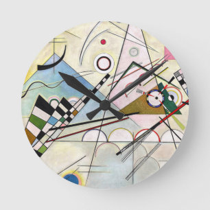 Komposition 8 Wassily Kandinsky Runde Wanduhr
