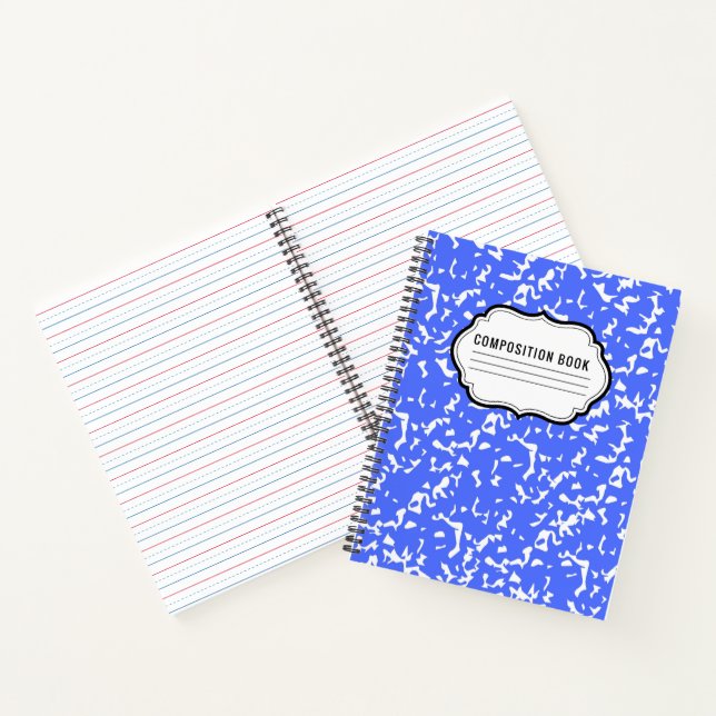 Komposition Classic Muster Spiral Notebook Notizbuch (Innenseite)
