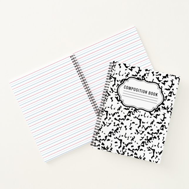 Komposition Classic Muster Spiral Notebook Notizbuch (Innenseite)