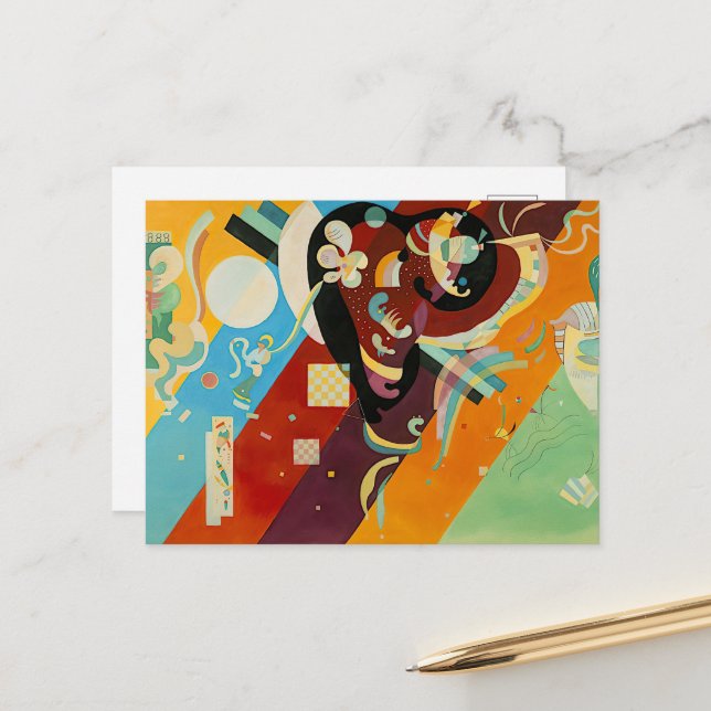 Komposition IX, Wassily Kandinsky Postkarte (Vorderseite/Rückseite Beispiel)