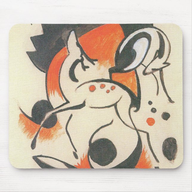 Komposition mit Two Dees von Franz Marc Mousepad (Vorne)