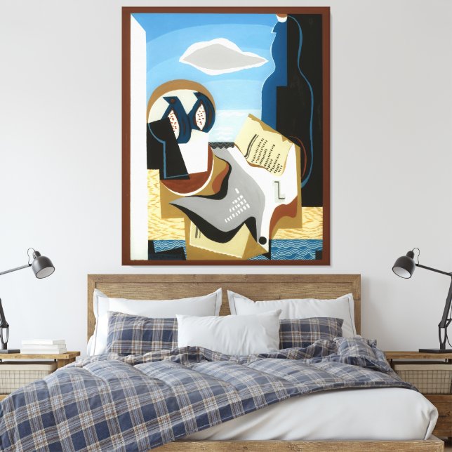 Komposition mit Vogel Leinwanddruck (Insitu (Schlafzimmer))