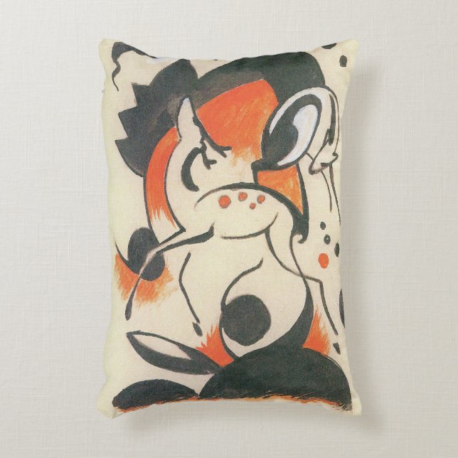 Komposition mit zwei Hirschen von Franz Marc Dekokissen (Vorderseite(Vertikal))