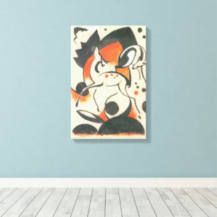 Komposition mit zwei Hirschen von Franz Marc Leinwanddruck