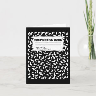 Komposition Notebook Halloween Kostüme Männer Frau Karte