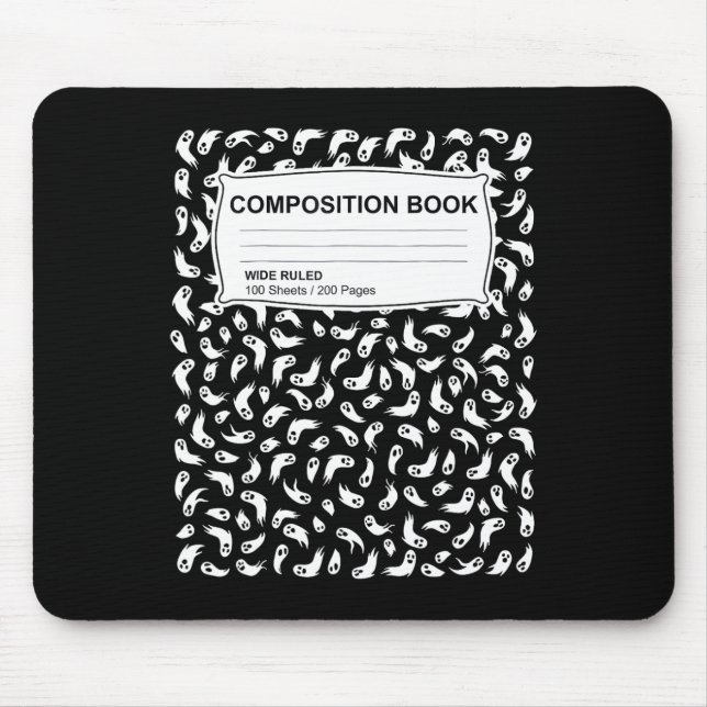 Komposition Notebook Halloween Kostüme Männer Frau Mousepad (Vorne)