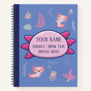 Komposition Notebook Niedlich Axolotl Aquatic Patt Notizbuch