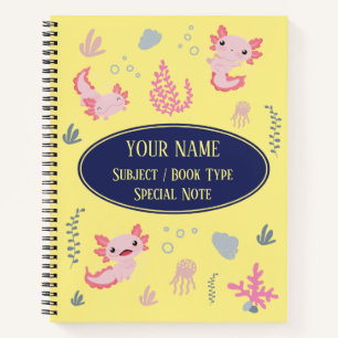 Komposition Notebook Niedlich Axolotl Aquatic Patt Notizbuch