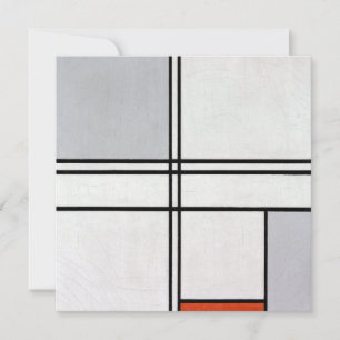 Komposition (Nr. 1) Grau-Rot   Piet Mondrian  