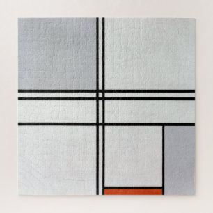 Komposition (Nr. 1) Grau-Rot Piet Mondrian