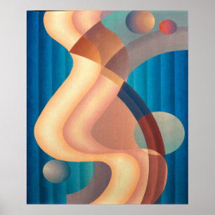 Komposition Nr. 61 von Stuart Walker Poster