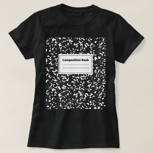 Kompositionsbuch - Notebook, Schule, Klasse T-Shirt (Design vorne)