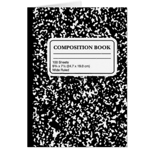 Kompositionsbuch/Studentenlehrer (Vorne)