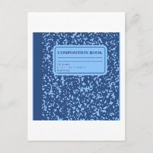 Kompositionsbuch/Studentenlehrer Postkarte