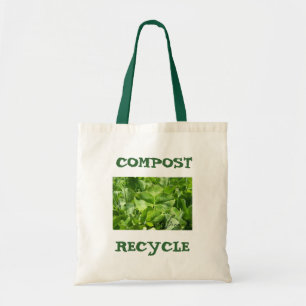 kompostieren Sie u. recyceln Sie ökologische Tragetasche