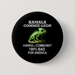 Komrade Kamala Commie Leon Commieleon Kommunistin Button