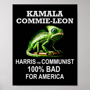 Komrade Kamala Commie Leon Commieleon Kommunistin Poster
