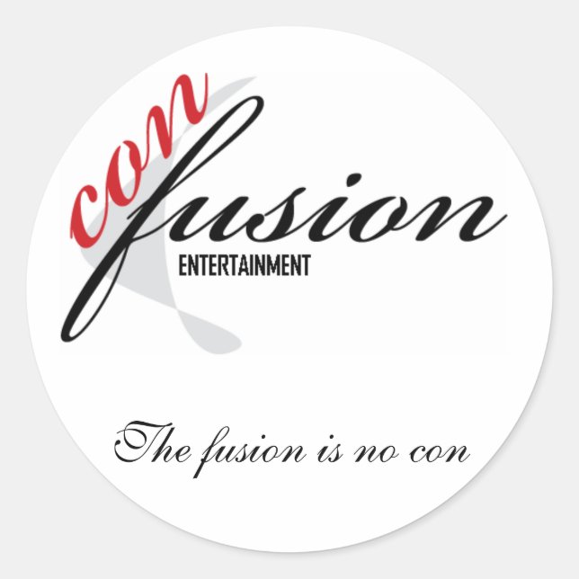 Kon Fusion, Die Fusion ist kein Irrglaube Runder Aufkleber (Vorderseite)