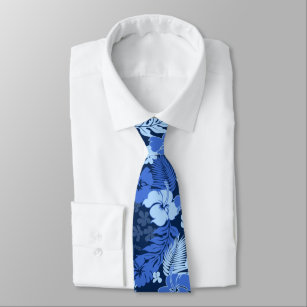 Kona Bay Hawaiian Hibiskus zweiseitig bedruckt Krawatte