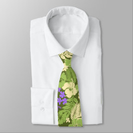 Kona Bay Hawaiian Hibiskus zweiseitig bedruckt Krawatte