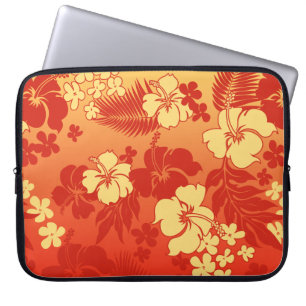 Kona Blend Hawaiian Hibiskus Neoprene Wetsuit Laptopschutzhülle