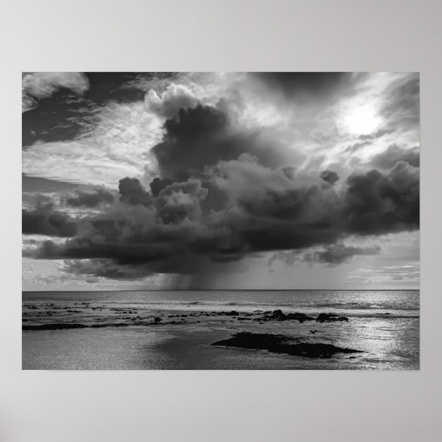 Kona Coast Squall - Big Island Hawaii Poster (Vorne)