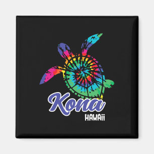Kona Hawaii Gefärbte Krawatte Rettete Sea Turtles Magnet