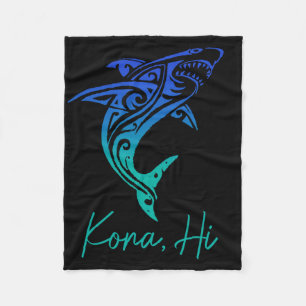 Kona Hawaii Hai Diving Angeln Surfen Surfer Ha Fleecedecke