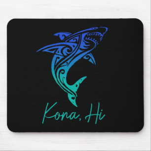 Kona Hawaii Hai Diving Angeln Surfen Surfer Ha Mousepad