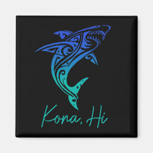 Kona Hawaii Haifisch-Tauchen Angeln Surfen Surfer  Magnet