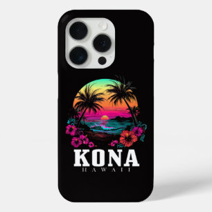Kona Hawaii hawaiianische Hibiskusblumen Surfer Case-Mate iPhone Hülle
