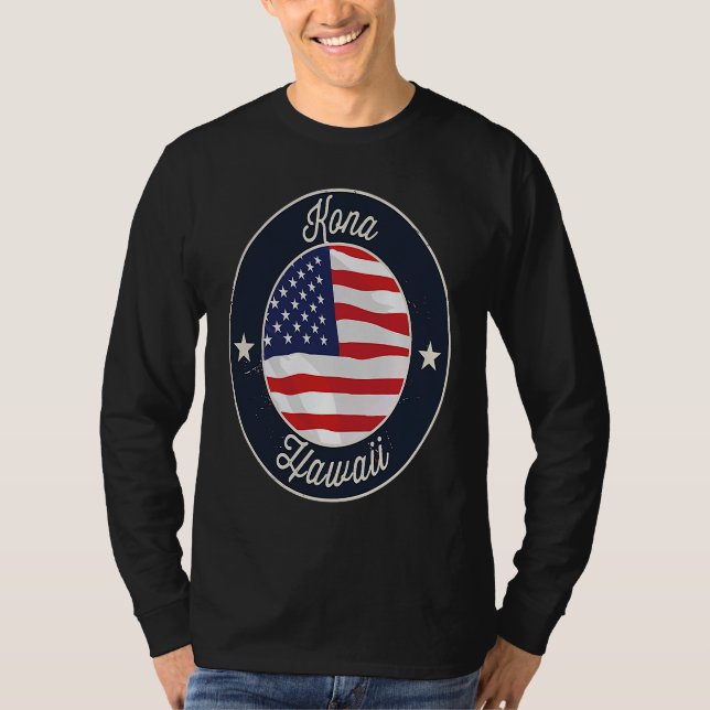 Kona Hawaii HI Vacation Souvenir Graphic T-Shirt (Vorderseite)